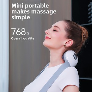 Nouveau masseur électrique multifonctionnel pour le cou à usage domestique, rechargeable, avec fonction de compression chaude et pétrissage, petit masseur de cou par pétrissage - Product Image 5