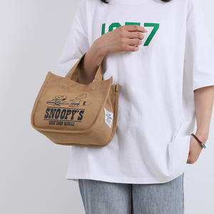 <span class=keywords><strong>Sac</strong></span> fourre-tout en toile imperméable multifonctionnel et durable décontracté avec fermeture ouverte <span class=keywords><strong>Sac</strong></span> à lunch à livraison rapide pour maman - Product Image 4