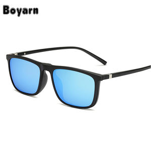 حار المغناطيسي النظارات الشمسية الرجال 5 في 1 الاستقطاب كليب على النظارات الشمسية النساء مربع نظارات خفيفة للغاية نظارات للرؤية الليلية 8804 - Product Image 2