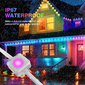 Thông minh RGB LED vĩnh viễn ngoài trời LED eave Strip Lights từ xa app điều khiển giáng sinh kỳ nghỉ trang trí eave ánh sáng - Product Image 2