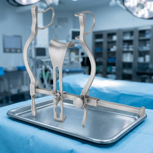Rétracteur Balfour pour bébé en acier inoxydable, lames latérales profondes de 27 mm, instrument de chirurgie gynécologique, certifié CE Classe I, manuel - Product Image 4