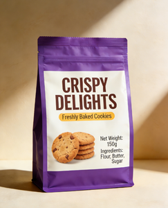 Muestra Gratuita de Bolsa Personalizada con Fondo Plano, Apta para Alimentos, para Empacar Galletas, Resistente a la Humedad, Fresca, Duradera, Segura y con Sellado Robusto - Product Image 5