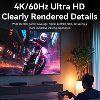 VegGieg HDMI 2.0 4K 60Hz Conmutador 5x1, Selector HDMI de 5 Puertos con Control Remoto IR y Cable de Alimentación USB, Molde Privado, Conexión en Caliente