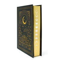 Journaux Promotionnels Personnalisés en Cuir Pu Motif Doré en Gros Cadeau Carnet A5 Avec Côté Doré