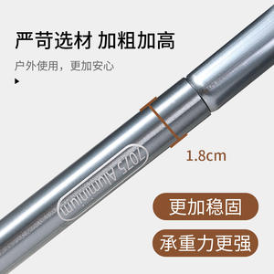 Tabouret pliant d'extérieur en alliage d'aluminium 7075, chaise de pêche extra large et portable, siège de camping et de croquis rectangulaire pliable - Product Image 5