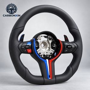Volant en cuir personnalisé de la série M pour BMW F01 F10 F11 F15 F20 F22 F30 F32 F33 F34 F31 F36 F80 F82 F90 E70 E80 - Product Image 3