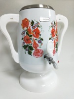 Bouilloire électrique 3500ML + 600ML, Mini, Portable, en plastique écologique, robinet en métal Unique, Samovar