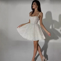 Robe de mariée LY-WD0287, robe de mariée courte, style personnalisé, robe de mariée scintillante, robe de mariée grande taille, robes de mariée élégantes