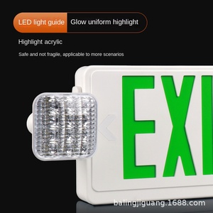 Cross-biên Giới dẫn Bình chữa cháy dấu hiệu đôi đầu khẩn cấp đèn hành lang an toàn <span class=keywords><strong>Exit</strong></span> chỉ số ánh sáng IP54 đánh giá 3 giờ - Product Image 6