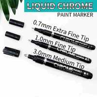 Fabricant stylo marqueur chromé miroir réfléchissant argent lumière stylo gundam modèle en plastique bricolage peinture métal stylo