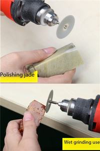 Qualité industrielle 150 #   Lame de <span class=keywords><strong>scie</strong></span> à grain diamanté ultra-mince de 1 mm, diamètre 25 mm, pour la découpe de précision du verre et des carreaux, OEM - Product Image 5