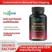 Marque privée OEM, Complexe de vitamines B à haute puissance, Vitamine B12 Méthylcobalamine, Vitamine C, Magnésium, Soutien énergétique, cérébral et de l'humeur pour adultes