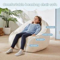 Hochwertiger Cord-Sitzsack für Kinder, Weicher Sitzsack-Sessel zum Lesen