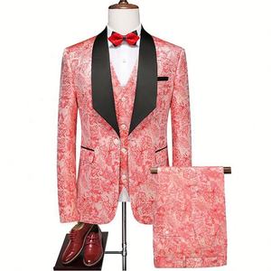 Traje de Hombre de 3 Piezas, Corte Entallado, Diseño a Cuadros, Estilo Casual de Negocios, Conjunto de Blazer y Pantalones para Bodas, Graduaciones, Oficina y Fiestas - Product Image 6