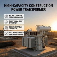Transformateur de distribution immergé dans l'huile 35 kV, triphasé, à deux enroulements, écoénergétique, pour projets EPC miniers