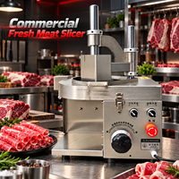 Machine à trancher la viande automatique, commerciale, pour bœuf frais, porc, mouton, agneau, en acier inoxydable, pour boucher