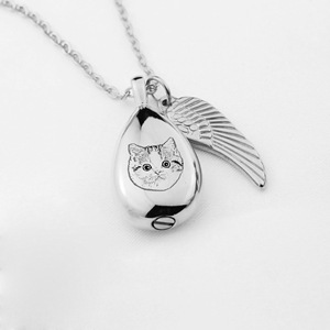 Kalung Abu Hewan Peliharaan Cinta Abadi dengan Ukiran Kutipan Perhiasan Kenangan - Product Image 3