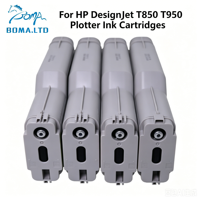 Cartucho de Tinta de Pigmento Compatible BOMA HP738XL con Chip Inteligente de 300 ml para Plotter de Formato Ancho HP DesignJet T850 T950 CAD