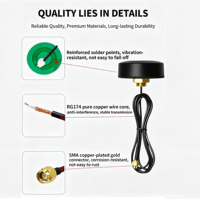 Antenne WiFi 4G LTE étanche 5dBi omnidirectionnelle, antenne Puck 698-2700MHz, connecteur SMA mâle, montage à vis, extérieur, IP67