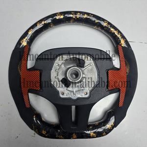 <b>Spot</b> Goods Forged Carbon Fiber Alcantara <b>LED</b> Steering Wheel for BMW G Series M3 G20 G30 G80 M4 G82 M5 CS Car Steering Wheel - Product Image 4