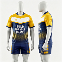 Maillot de football américain personnalisé à faible MOQ pour jeunes, tenue d'entraînement de football à manches courtes pour adolescents, shorts pour écoles, 100 % coton