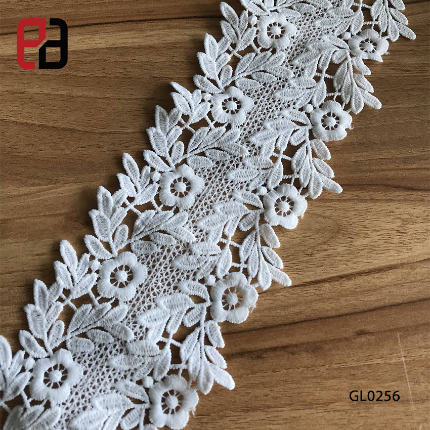 High Quality Wide Two Side Floral Rose Venise Lace Trim Wholesale