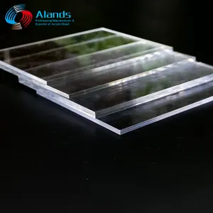 Atacado Personalizado Alta Transparência Clear Acrílico Folha Plexiglass Plástico Perspex Painel 3mm