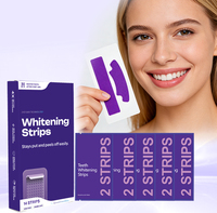 Bandelettes blanchissantes professionnelles pour les dents, sans danger pour l'émail, saveur menthe, haute adhérence, pour l'élimination quotidienne des taches de café et de tabac