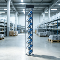Présentoir vertical en métal pour canettes de boissons, support de sol pour bière et soda, présentoir de canettes pour magasin de détail