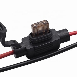 Soporte de fusible en línea <span class=keywords><strong>para</strong></span> coche, portafusibles de hoja de enchufe impermeable, 12V, 24V, 10A, 20A, 30A, 40A - Product Image 1