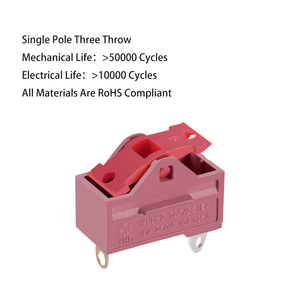 Interrupteur à bascule à trois positions CQC pour courant élevé 7A 250V PA66, conforme RoHS, avec bornes à souder pour usage domestique, <span class=keywords><strong>bateau</strong></span>, sèche-cheveux - Product Image 3