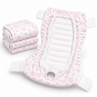 Vente en gros usine : Culottes de protection jetables pour chien femelle, avec doublure douce, noyau absorbant et protections anti-fuites, pour la période de chaleur et les soins aux chiens âgés