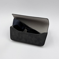 Coque rigide classique personnalisée en cuir PU étui portable de luxe fait à la main pour lunettes de soleil étuis à lunettes lunettes de soleil emballage