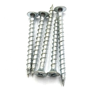 Vis à cloison sèche antirouille à filetage fin et grossier, zinguées bleu-blanc, pour montants métalliques - Product Image 4
