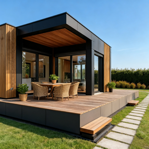 Maison modulaire contemporaine Solution moderne en acier léger pour maison de <span class=keywords><strong>jardin</strong></span> Villas Immeubles de bureaux Chambres à coucher Cuisines Salles de bains Hôtels - Product Image 2