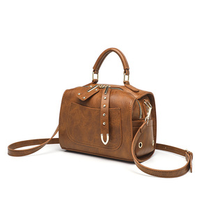 2025 Offre Spéciale haute qualité femmes unique épaule oreiller Vintage couleur Pure décontracté fourre-tout concepteur sacs à main fermeture éclair douceur - Product Image 2