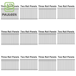 Pos portátil 8 pies de altura Cercado Seguridad Acero Palisade Verde Triple Punta Palisade Pvc <span class=keywords><strong>Valla</strong></span> - Product Image 2