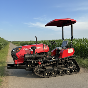 Mini Tractores con Motor Potente de 50hp 60hp, Antideslizantes y Resistentes al Desgaste, con Rieles Especiales para Terreno Seco, Cultivadoras Rotativas para Agricultura - Product Image 1