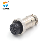 Adaptateur de prise d'aviation GX20-2/3/4/5/6/7/8/9/10/12P, connecteur magnétique Pogo Pin, prise DC 5,5 mm, connecteur coaxial