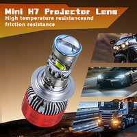 Ampoule de phare de voiture H4 super lumineuse 6000K, loupe laser H4, projecteur LED, kit de lentilles de projecteur bi-LED, kit de lampes LED
