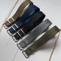 Bracelet de montre en tissu tissé respirant double couche avec boucle ardillon 20 22mm, sangle en nylon classique solide de remplacement, mode Sonrada