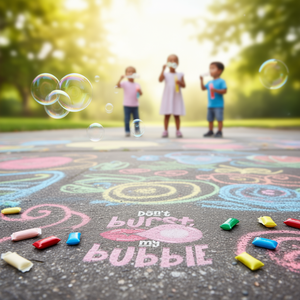 T-shirt graphique 'Don't Burst My Bubble Chewing Gum', vêtement promotionnel unique - Product Image 3