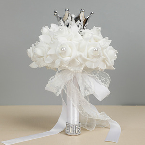 ช่อดอกไม้สุดหรูสำหรับเจ้าสาวช่อดอกไม้ริบบิ้นสำหรับงานแต่งงานเกาหลี - Product Image 6