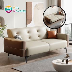 AntNovelle 3-Seater Single Eco-Friendly Fabric Luxury Washable <strong>Sexy</strong> Leather Sofa <strong>Bed</strong> Foldable for Living Room Bedroom Dining - Product Image 3