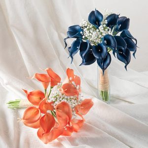 Hoa Calla Lily giả cao cấp, chất liệu như thật, màu trắng, dùng trang trí đám cưới, tiệc tùng, nhà cửa, làm trung tâm bàn tiệc - Product Image 2