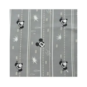 lovely mickey mouse pattern 100% polyester woven fabric bed sheet textile fabric roll
