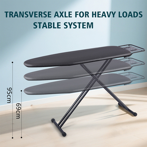 Planche à repasser pliable de haute qualité pour placard, résistante à la chaleur, avec planche à repasser réglable et support pour fer à repasser - Product Image 2