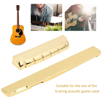 Guitar Nut and Saddle Set Metal Acoustic Brass 6 String Musical Instrument AccessoriesNut Match 74 Saddle