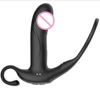 Prix d'usine, couples, masturbation anale, 10 fréquences de vibration, plug anal, télécommande, appareil de massage de la prostate pour hommes