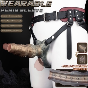 Funda de Silicona para Pene NNSX con Arnés, Alargador de Pene, Retrasador de Eyaculación, Funda para Pene, Juguetes Sexuales para Parejas - Product Image 2